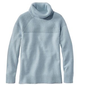 LL Bean Bean Waffle Turtleneck Sweater - small